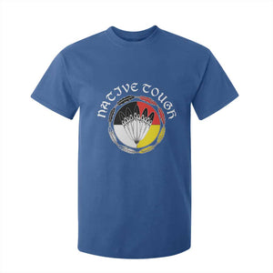 Native Tough T Shirt For Kid Indian American Medicine Wheel Feathers TS11 Royal Blue Print Your Wear