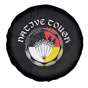 Native Tough Spare Tire Cover Indian American Medicine Wheel Feathers TS11 Print Your Wear