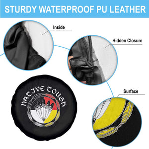 Native Tough Spare Tire Cover Indian American Medicine Wheel Feathers TS11 Print Your Wear