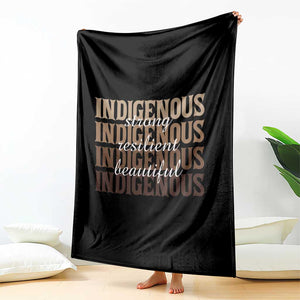 Proud Native American Indigenous Strong Resilient Beautiful Throw Blanket TS11 Print Your Wear
