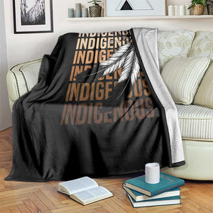 Indigenous Pride Throw Blanket Native American Heritage Feathers Dreamcatcher TS11 Print Your Wear