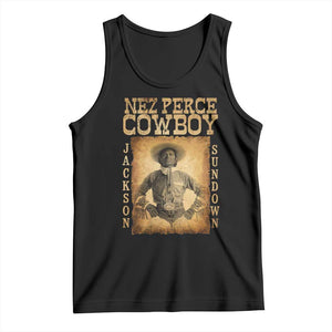 Nez Perce Cowboy Jackson Sundown Tank Top Native American Cowboy Western Country TS11 Black Print Your Wear