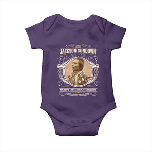 Jackson Sundown Baby Onesie Native American Cowboy Western Country TS11 Purple Print Your Wear