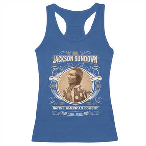 Jackson Sundown Racerback Tank Top Native American Cowboy Western Country TS11 Royal Blue Print Your Wear