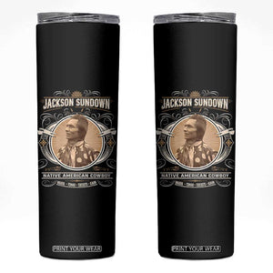 Jackson Sundown Skinny Tumbler Native American Cowboy Western Country TS11 Black Print Your Wear