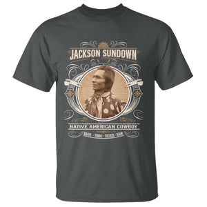 Jackson Sundown T Shirt Native American Cowboy Western Country TS11 Dark Heather Print Your Wear