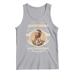 Jackson Sundown Tank Top Native American Cowboy Western Country TS11 Athletic Heather Print Your Wear