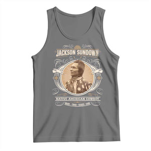 Jackson Sundown Tank Top Native American Cowboy Western Country TS11 Black Heather Print Your Wear