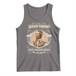 Jackson Sundown Tank Top Native American Cowboy Western Country TS11 Deep Heather Print Your Wear