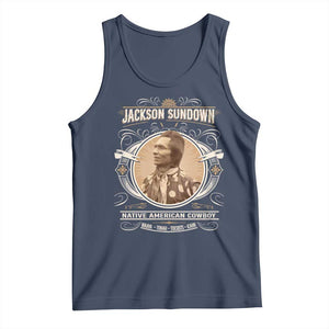 Jackson Sundown Tank Top Native American Cowboy Western Country TS11 Navy Print Your Wear