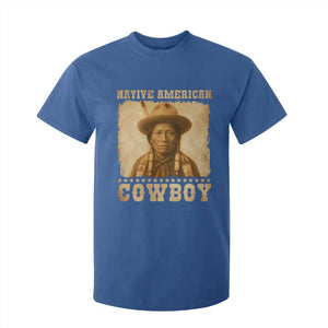 Native American Cowboy T Shirt For Kid Vintage Western Country Portrait TS11 Royal Blue Print Your Wear