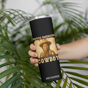 Native American Cowboy Skinny Tumbler Vintage Western Country Portrait TS11 Print Your Wear