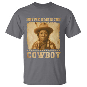 Native American Cowboy T Shirt Vintage Western Country Portrait TS11 Charcoal Print Your Wear