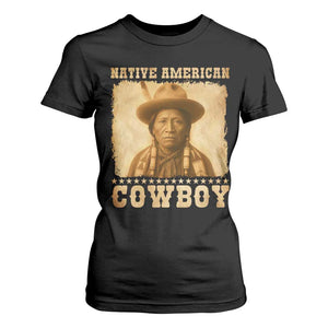 Native American Cowboy T Shirt For Women Vintage Western Country Portrait TS11 Black Print Your Wear