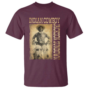Jackson Sundown T Shirt Native American Cowboy Vintage Western TS11 Maroon Print Your Wear