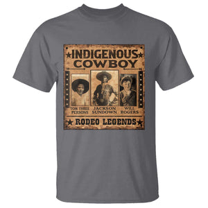 Native American Cowboy Rodeo Legends T Shirt Vintage Western Country Cowboy TS11 Charcoal Print Your Wear