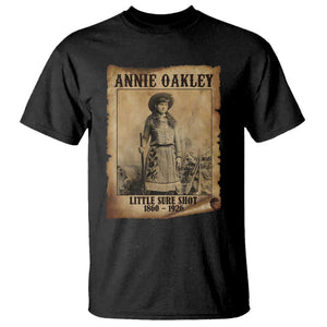 Annie Oakley T Shirt Little Sure Shot The Legendary Cowgirl TS11 Black Print Your Wear