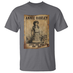 Annie Oakley T Shirt Little Sure Shot The Legendary Cowgirl TS11 Charcoal Print Your Wear