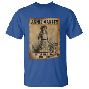 Annie Oakley T Shirt Little Sure Shot The Legendary Cowgirl TS11 Royal Blue Print Your Wear