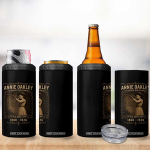 Annie Oakley 4 in 1 Can Cooler Tumbler Little Sure Shot The Legendary American Cowgirl TS11 Print Your Wear
