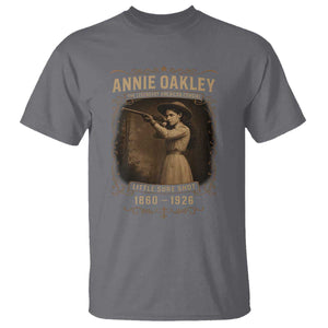 Annie Oakley T Shirt Little Sure Shot The Legendary American Cowgirl TS11 Charcoal Print Your Wear