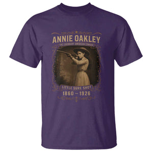 Annie Oakley T Shirt Little Sure Shot The Legendary American Cowgirl TS11 Purple Print Your Wear