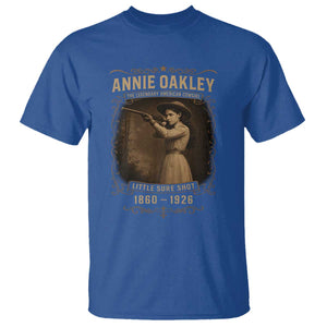 Annie Oakley T Shirt Little Sure Shot The Legendary American Cowgirl TS11 Royal Blue Print Your Wear