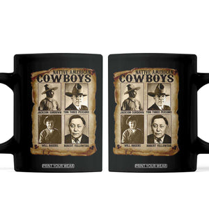 Native American Cowboy Legends Coffee Mug Vintage Western Rodeo TS11 Black Print Your Wear