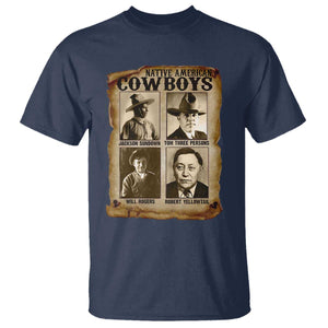 Native American Cowboy Legends T Shirt Vintage Western Rodeo TS11 Navy Print Your Wear
