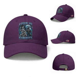 I Goon to Femboys Funny Edging Alpha Wolf Baseball Cap Stupid Brainrot Meme