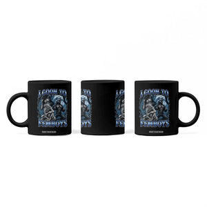 I Goon to Femboys Funny Edging Alpha Wolf Coffee Mug Stupid Brainrot Meme