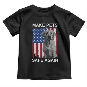 Trump Supporter Baby Shirt Make Pets Safe Again Dog Vintage American Flag TS11 Black Print Your Wear