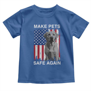 Trump Supporter Baby Shirt Make Pets Safe Again Dog Vintage American Flag TS11 Royal Blue Print Your Wear
