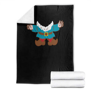Funny Halloween Throw Blanket Garden Gnome Body Costume Beard TS11 Black Print Your Wear