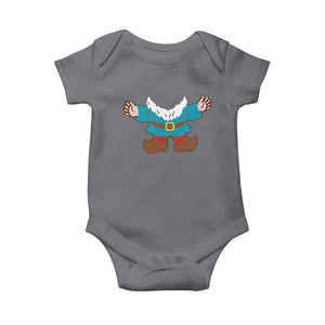 Funny Halloween Baby Onesie Garden Gnome Body Costume Beard TS11 Charcoal Print Your Wear