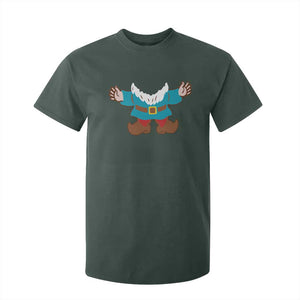 Funny Halloween T Shirt For Kid Garden Gnome Body Costume Beard TS11 Dark Forest Green Print Your Wear