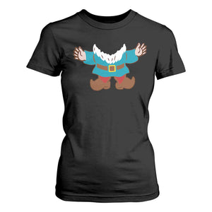Funny Halloween T Shirt For Women Garden Gnome Body Costume Beard TS11 Black Print Your Wear