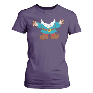 Funny Halloween T Shirt For Women Garden Gnome Body Costume Beard TS11 Purple Print Your Wear