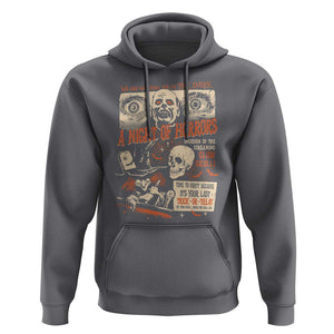 Halloween Hoodie Vintage Horror Movies Poster Skull Witch Grave Zombie TS11 Charcoal Print Your Wear