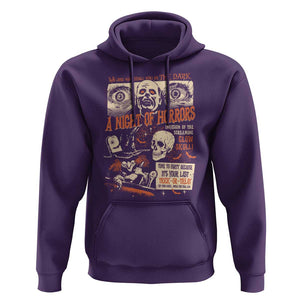 Halloween Hoodie Vintage Horror Movies Poster Skull Witch Grave Zombie TS11 Purple Print Your Wear