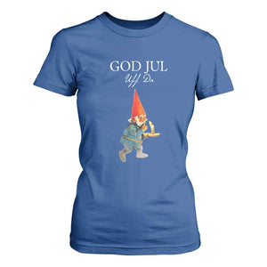 Funny Yule Tomte T Shirt For Women God Jul Uff Da Swedish Christmas Gnome TS11 Royal Blue Print Your Wear