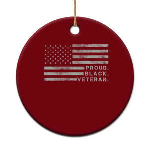 Proud Black Veteran Ceramic Ornament Veterans Day Proud Vintage American Flag Military TS11 1pc Print Your Wear