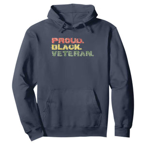 Proud Black Veteran Hoodie Veterans Day Proud Military Camouflage TS11 Navy Print Your Wear