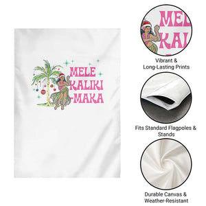 Christmas In Hawaii Garden Flag Mele Kalikimaka Hula Girls Palm Tree TS11 Print Your Wear