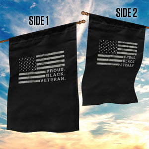 Proud Black Veteran Garden Flag Veterans Day Proud Vintage American Flag Military TS11 Print Your Wear