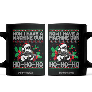 Funny Christmas 80's Die Movie Coffee Mug Now I Have A Machine Gun Ho Ho Ho Gun Lover TS11 Black Print Your Wear