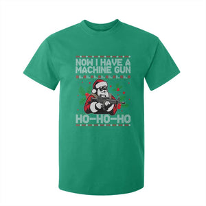 Funny Christmas 80's Die Movie T Shirt For Kid Now I Have A Machine Gun Ho Ho Ho Gun Lover TS11 Irish Green Print Your Wear