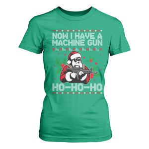 Funny Christmas 80's Die Movie T Shirt For Women Now I Have A Machine Gun Ho Ho Ho Gun Lover TS11 Irish Green Print Your Wear