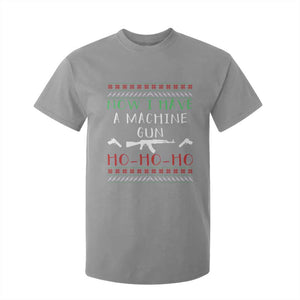 Now I Have A Machine Gun T Shirt For Kid Funny Christmas Movie Gun Lover TS11 Sport Gray Print Your Wear