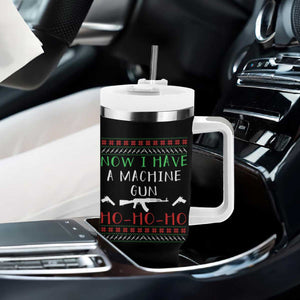 Now I Have A Machine Gun Tumbler With Handle Funny Christmas Movie Gun Lover TS11 Print Your Wear